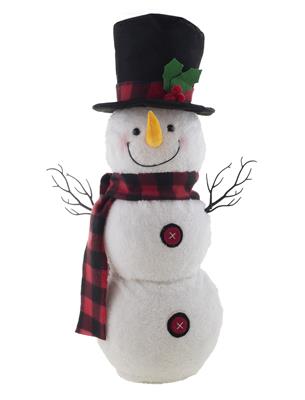 Sneeuwman 56 cm hoed - Willaert, verkleedkledij, carnavalkledij, carnavaloutfit, feestkledij, Kerstman, Kerst, Kerstboom, 25 december, Kerstmis, kerstavond, kerstman, kerstvrouw, helper